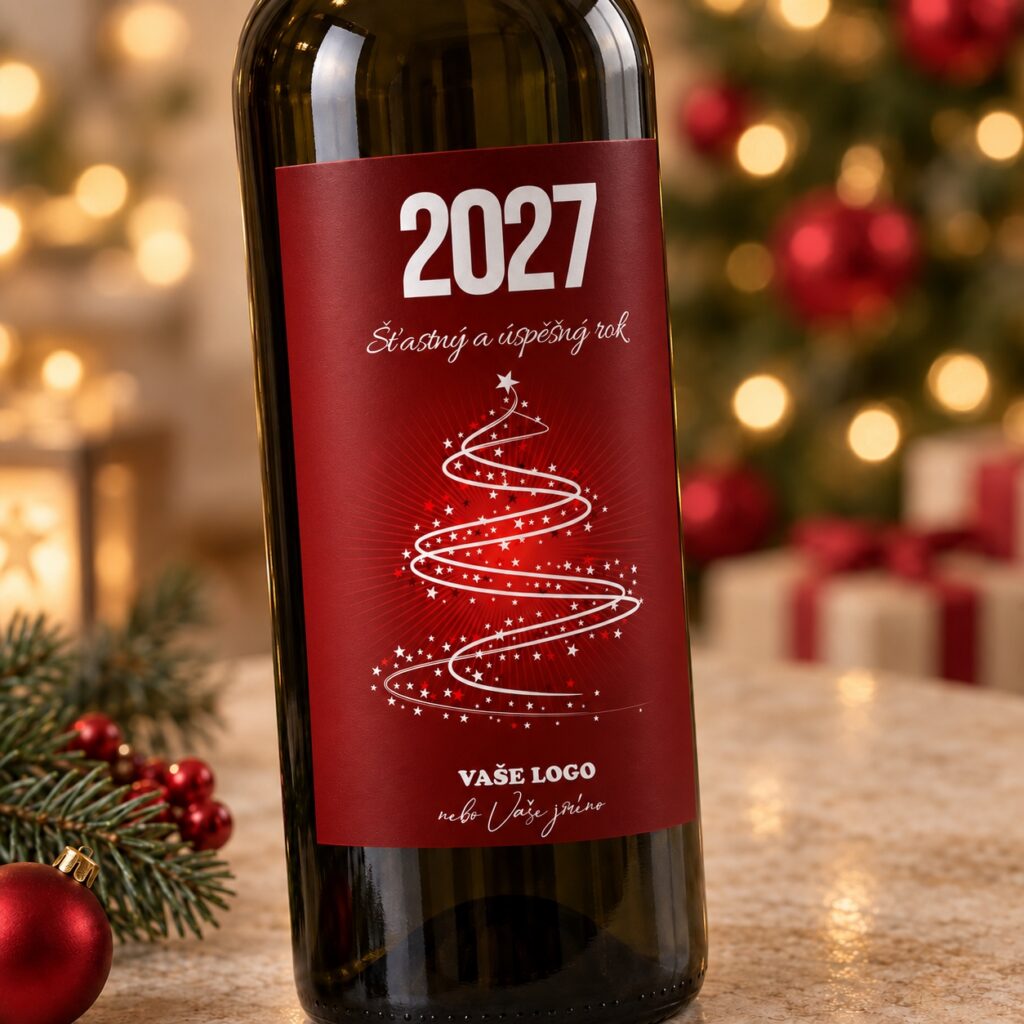 Vianočná etiketa na víno 30 – Detail etikety – PF 2027