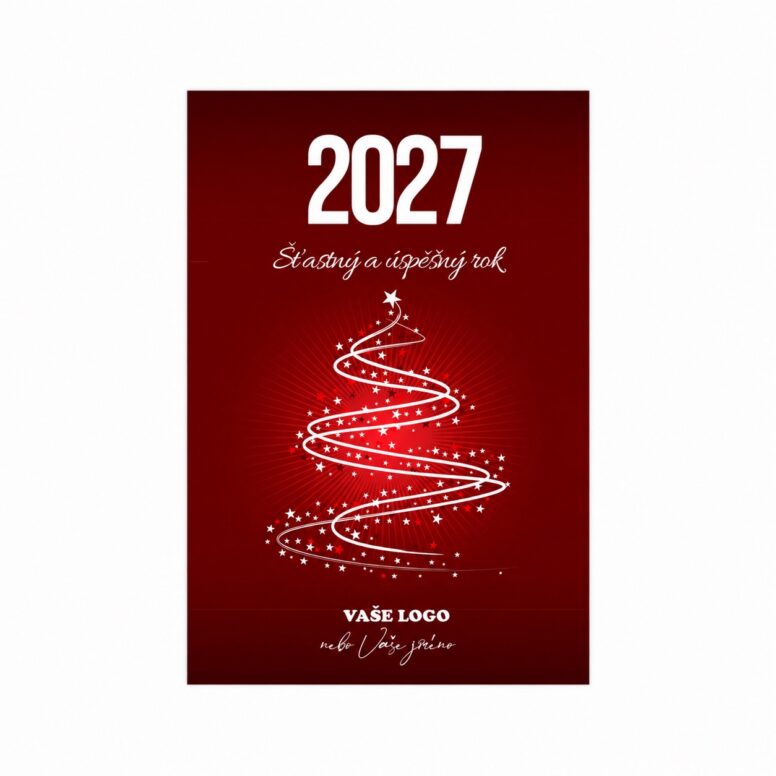 Firemná vianočná etiketa na víno 30 – PF 2027.