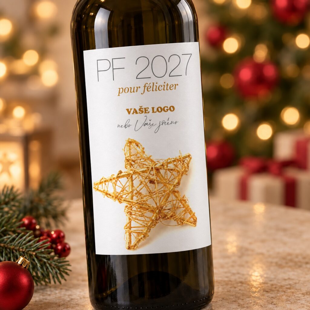 Vianočná etiketa na víno 97 – Detail etikety – PF 2027