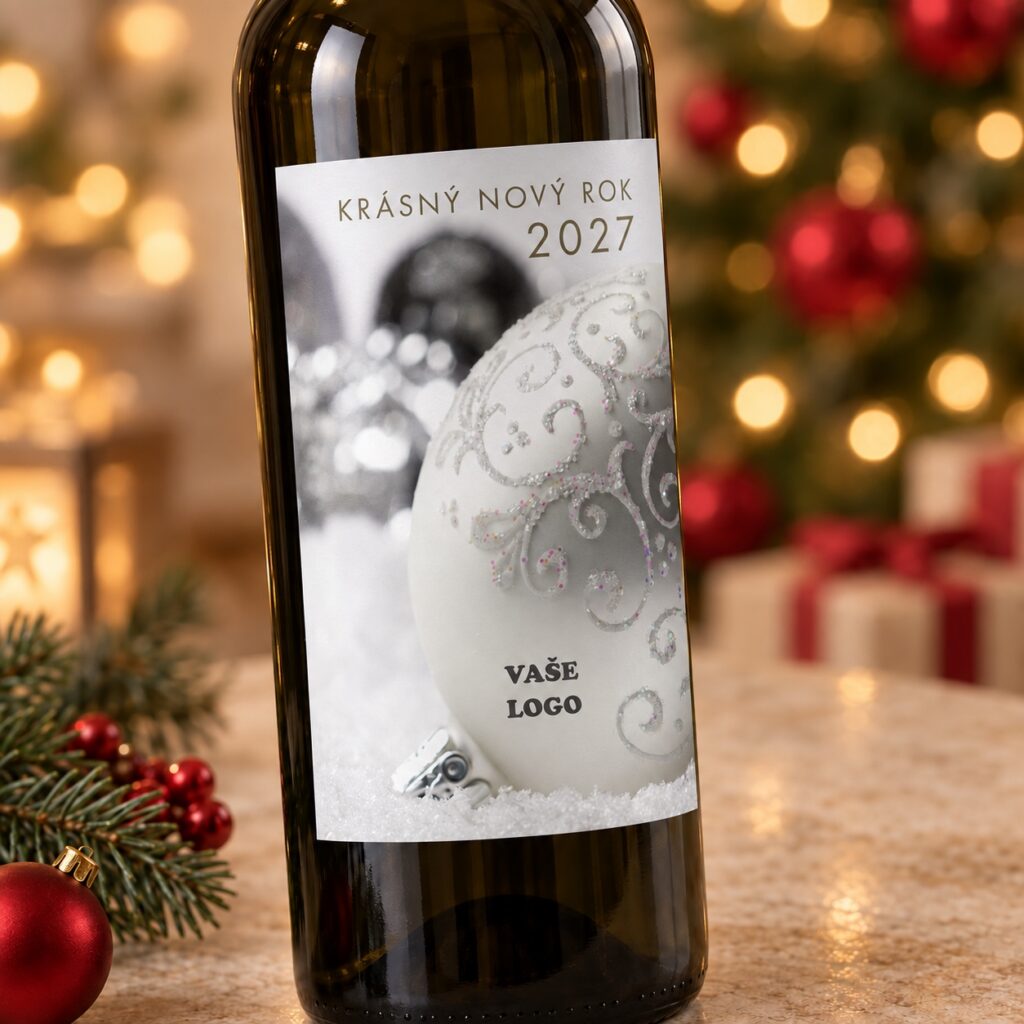 Vianočná etiketa na víno 123 – Detail etikety – PF 2027