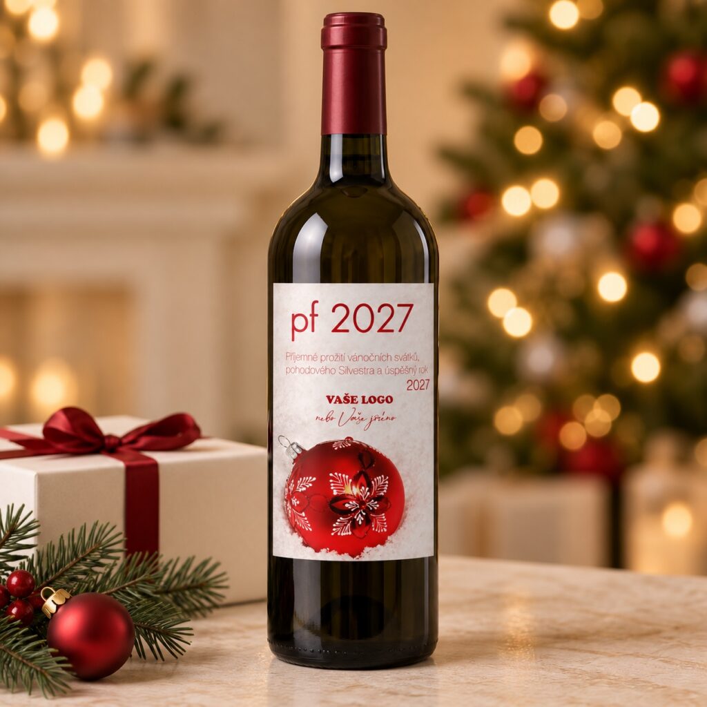 Vianočná etiketa na víno 129 – Vianočné zátišie – PF 2027