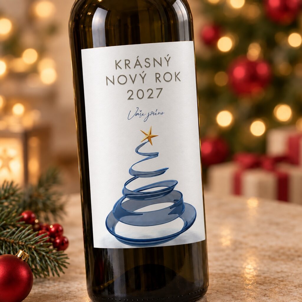 Vianočná etiketa na víno 169 – Detail etikety – PF 2027