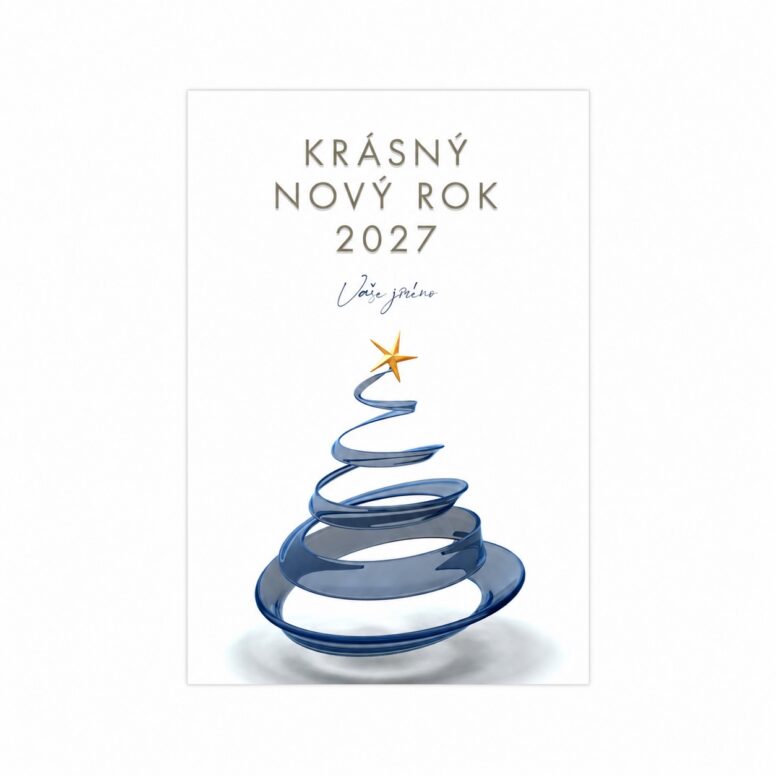 Firemní vánoční etiketa na víno 169 – PF 2027.
