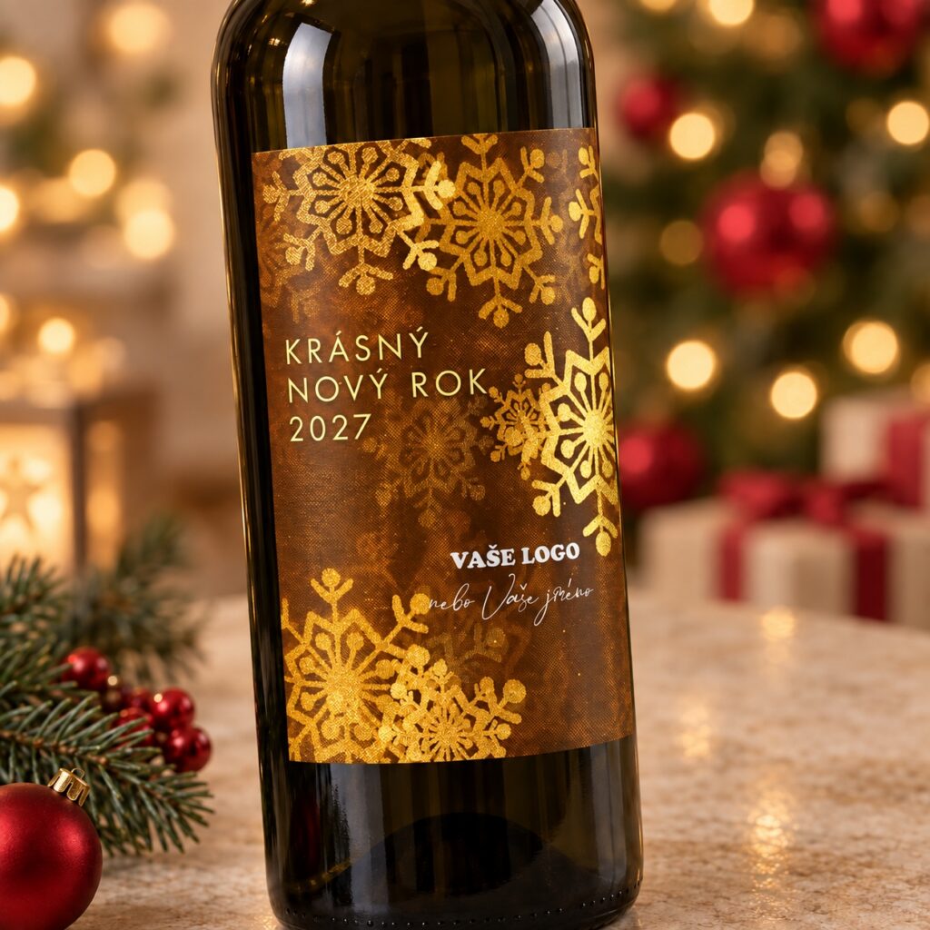 Vianočná etiketa na víno 276 – Detail etikety – PF 2027