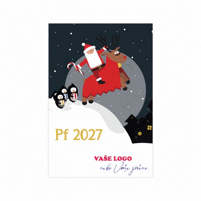 Firemná vianočná etiketa na víno 308 – PF 2027.