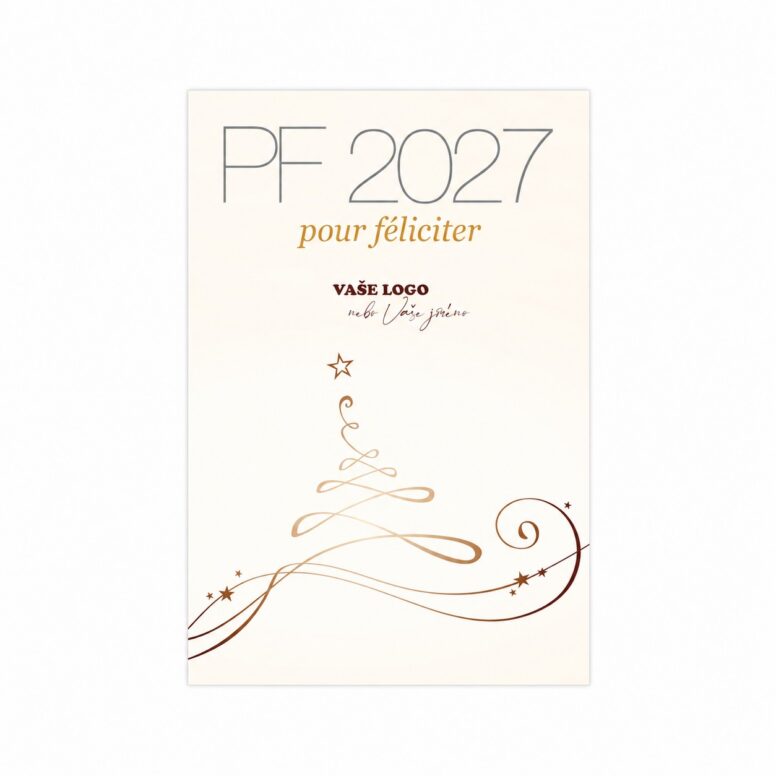 Firemná vianočná etiketa na víno 325 – PF 2027.