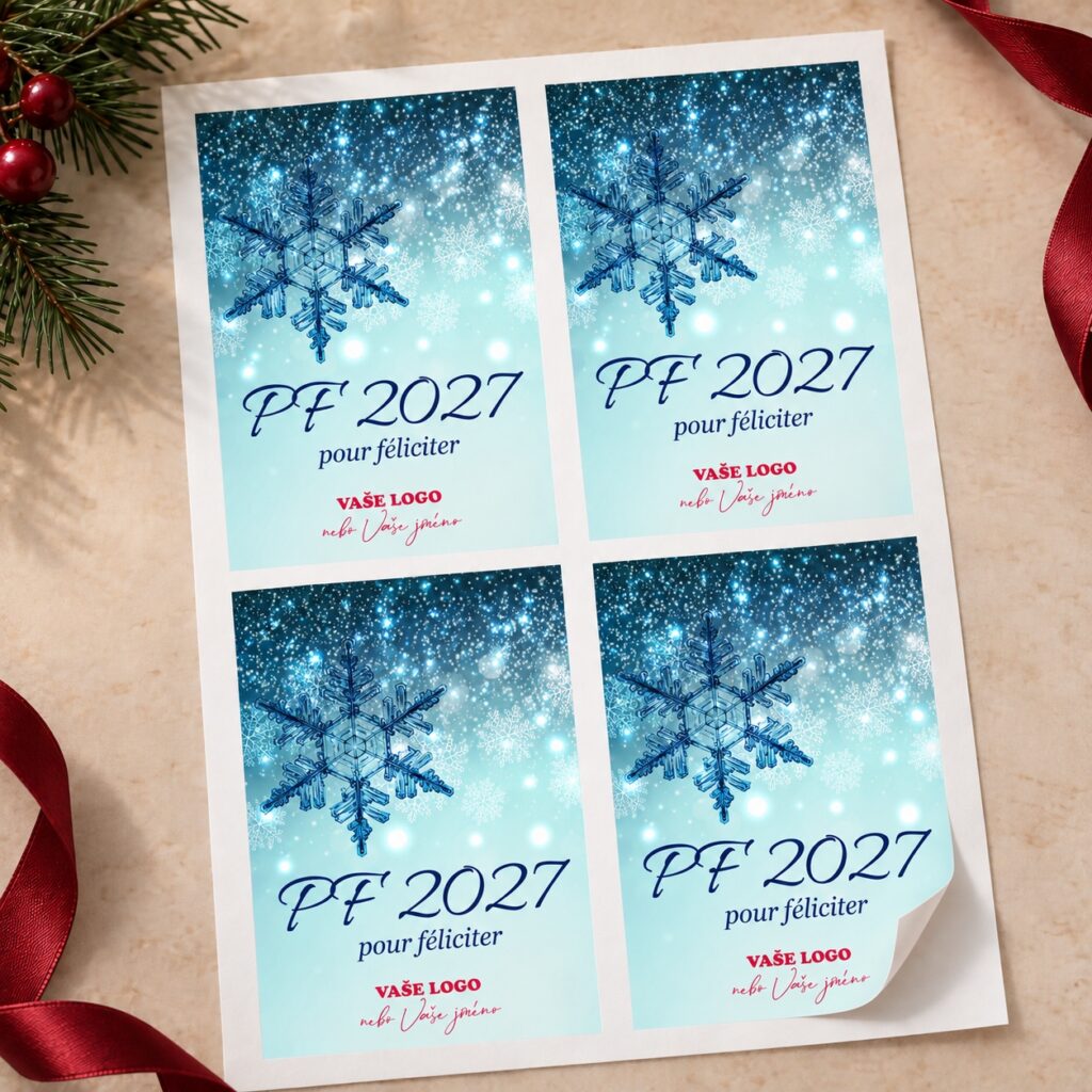 Vianočná etiketa na víno 417 – Samolepky na hárku – PF 2027