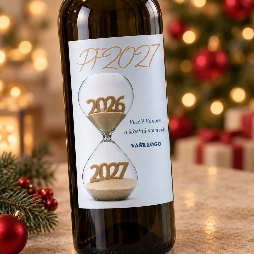 Vianočná etiketa na víno 423 – Detail etikety – PF 2027
