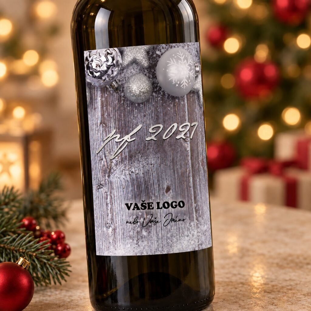 Vianočná etiketa na víno 427 – Detail etikety – PF 2027