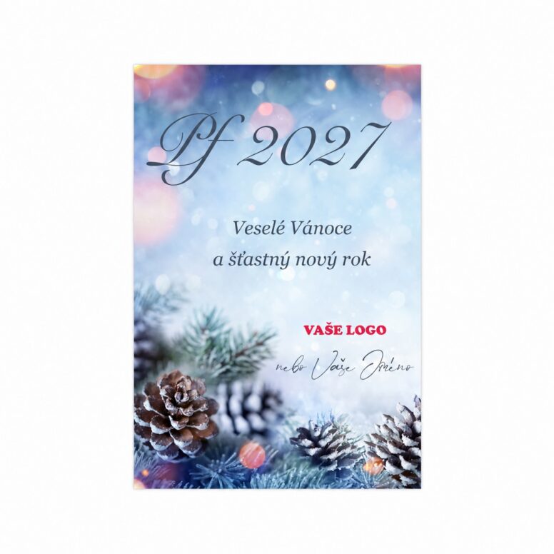 Firemná vianočná etiketa na víno 463 – PF 2027.
