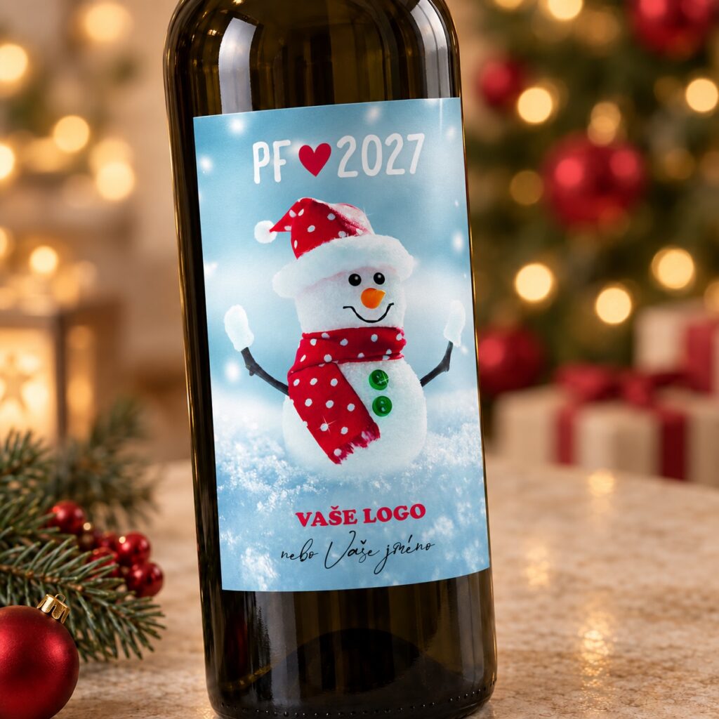 Vianočná etiketa na víno 470 – Detail etikety – PF 2027