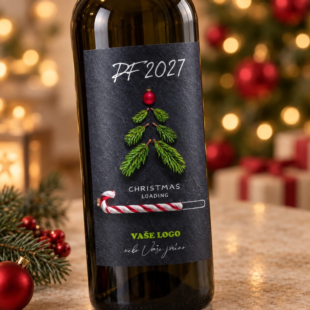 Vianočná etiketa na víno 473 – Detail etikety – PF 2027