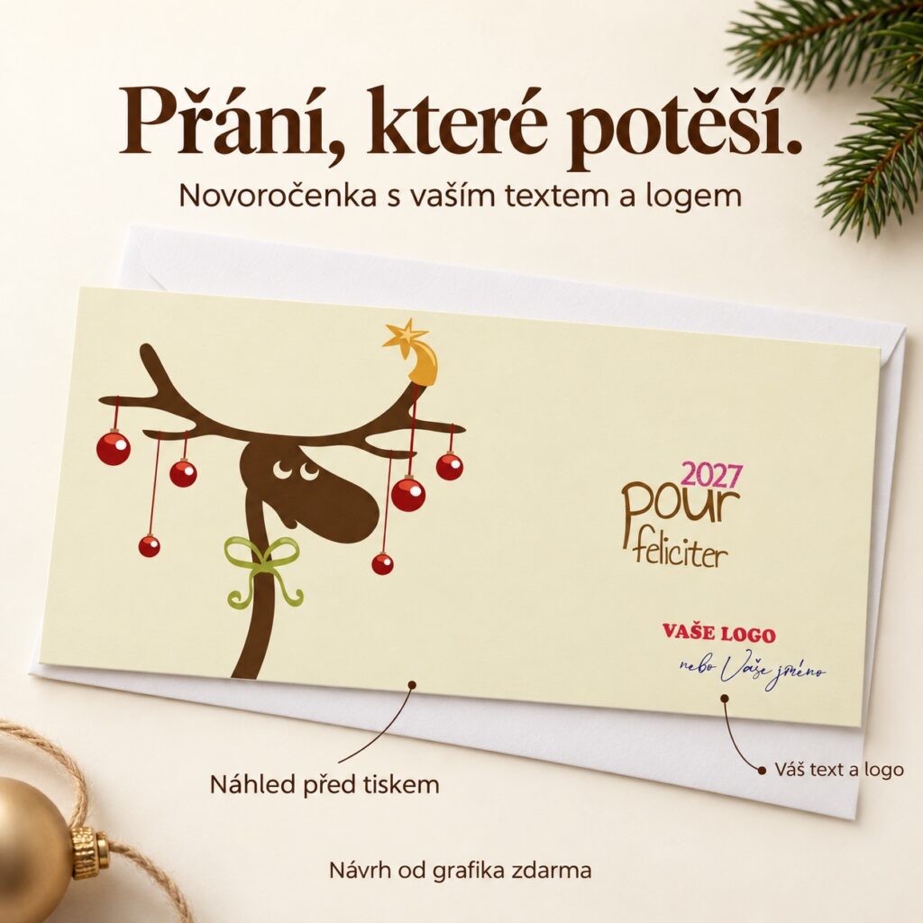 Novoročenka 282 so sobom a ozdobami a popismi personalizácie