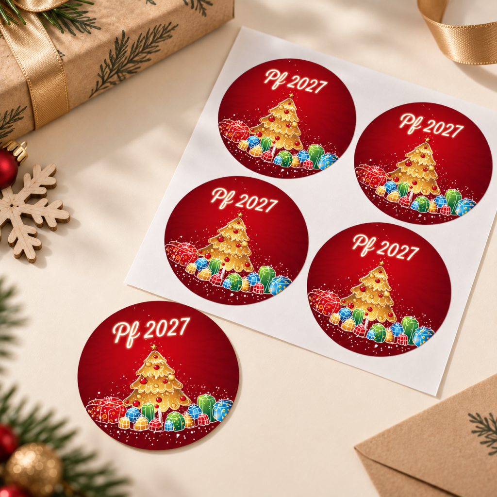 Vánoční samolepka 39 – PF 2027 – Produktový detail