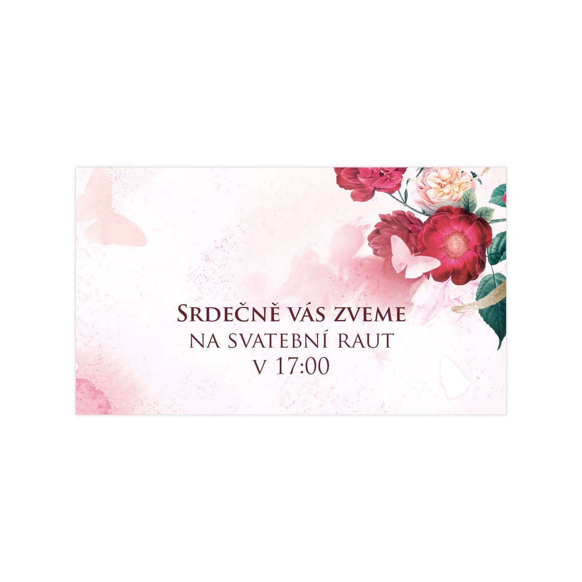 Pozvánka na raut 266 - pozvánka na svatební raut