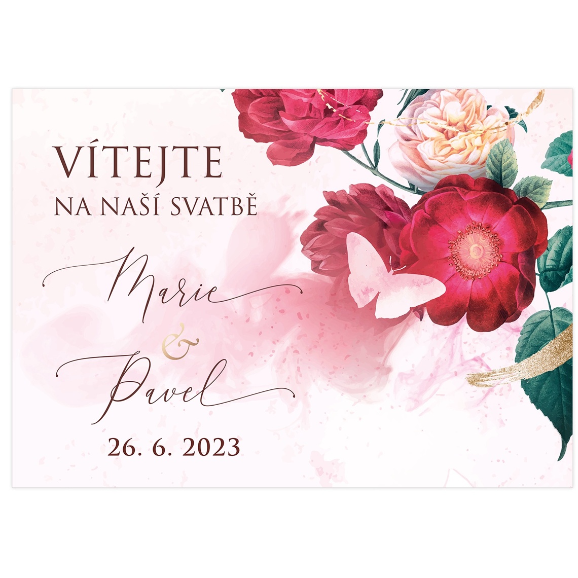 Detail produktu Vítací cedule 266 pro vítací cedule na svatbu