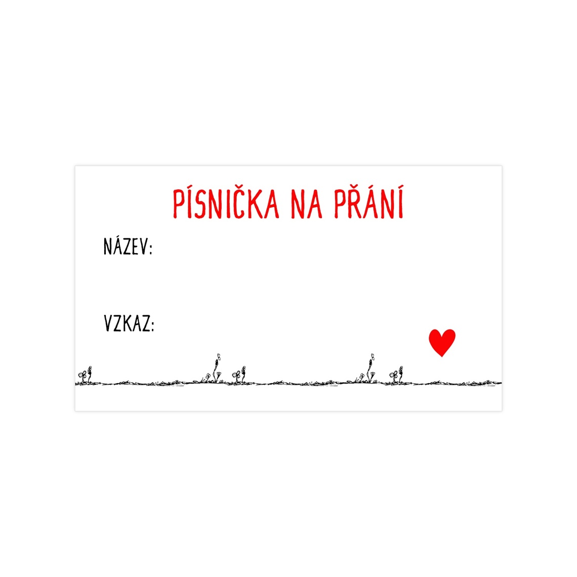 Kartička pro DJ 197 jako kartička pro DJ a hudební přání