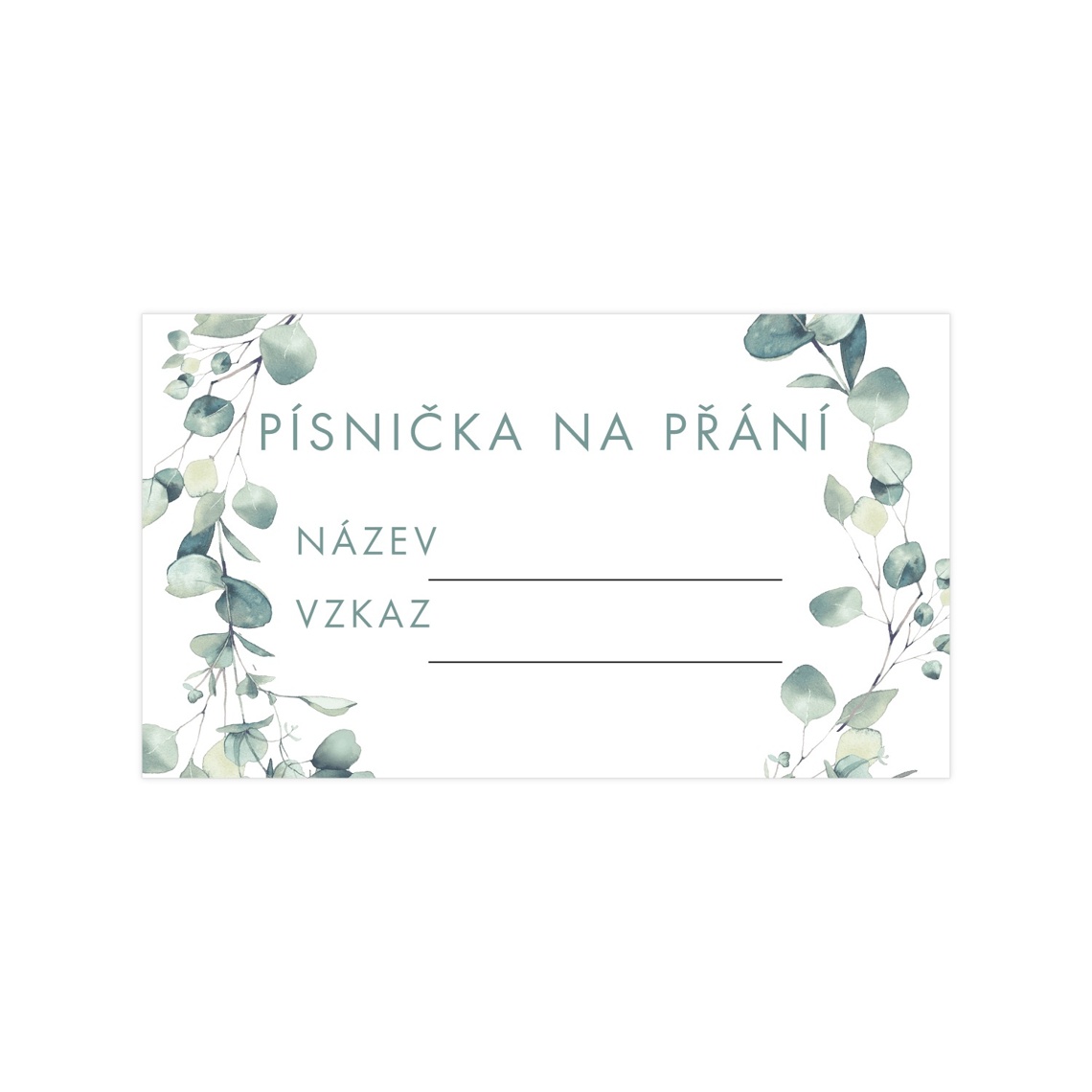 Kartička pro DJ 258 připravené pro kartička pro DJ
