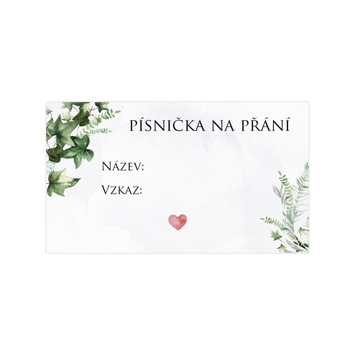 Kartička pro DJ 287 připravené pro kartička pro DJ