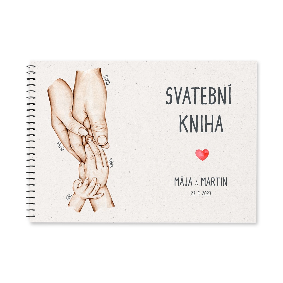 Svatební kniha 282 - svatební kniha hostů pro vzkazy