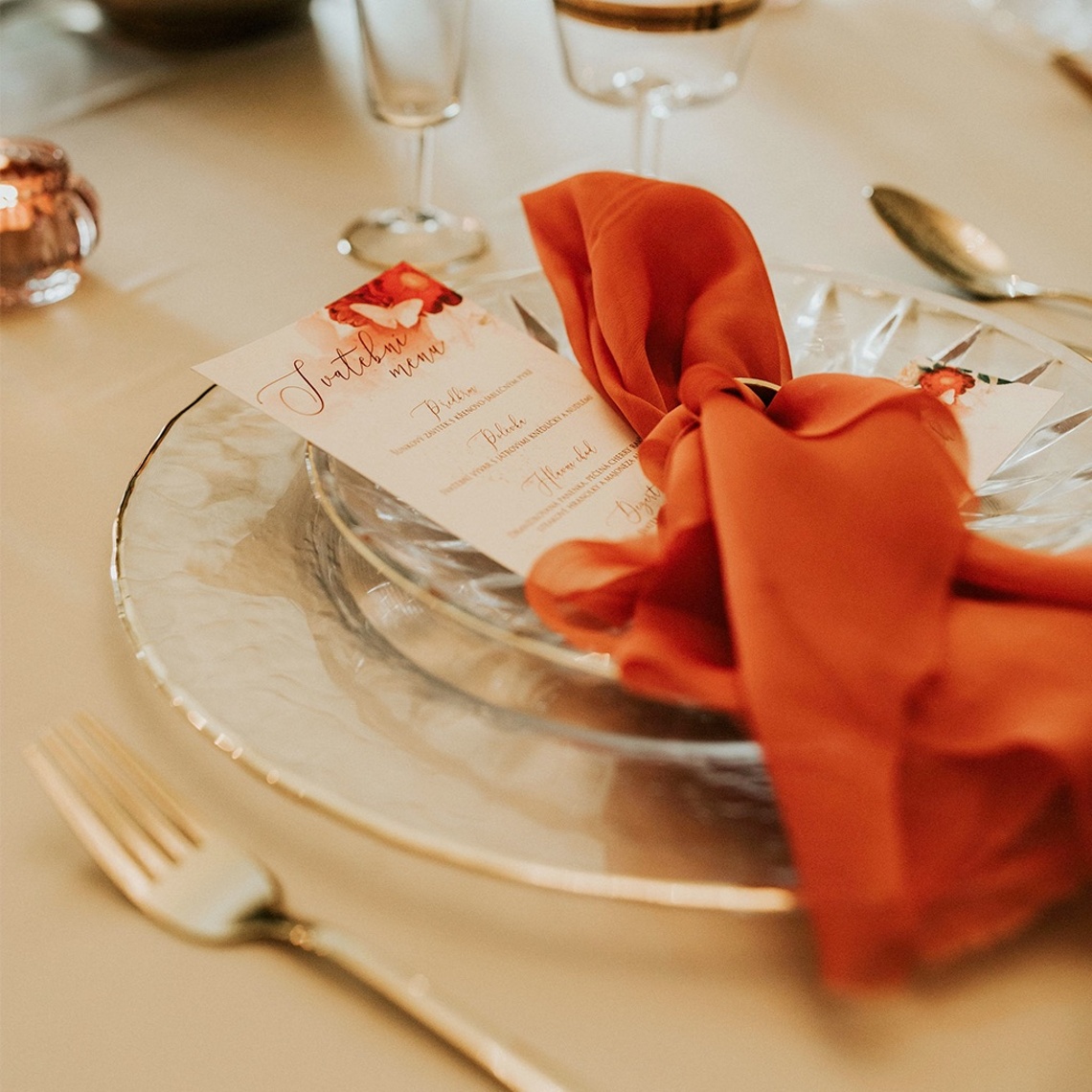 Svatební menu 266 jako součást sladěné kolekce