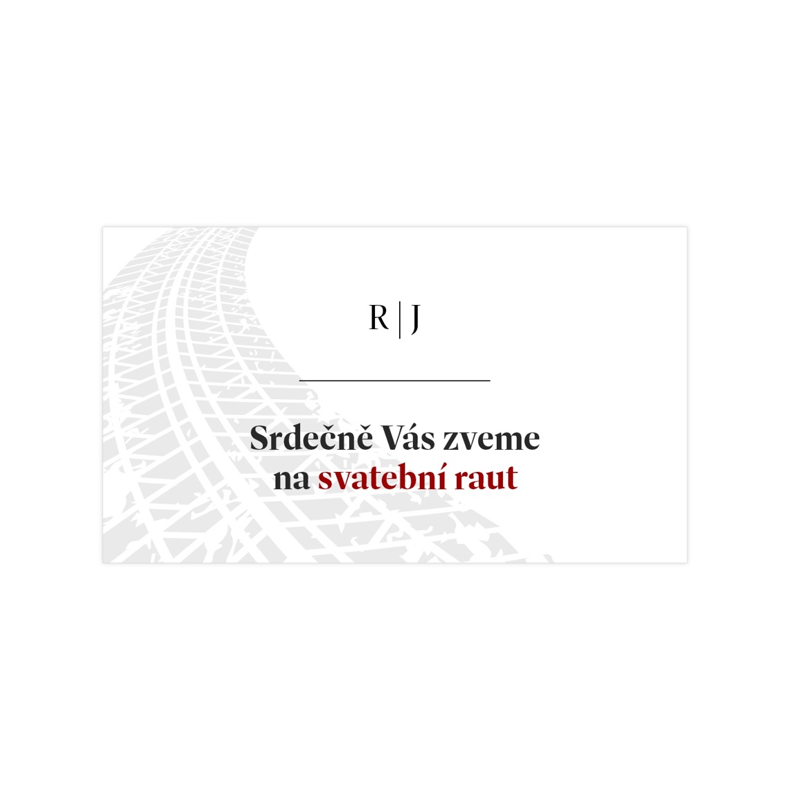 Pozvánka na raut 314 jako pozvánka na svatební raut
