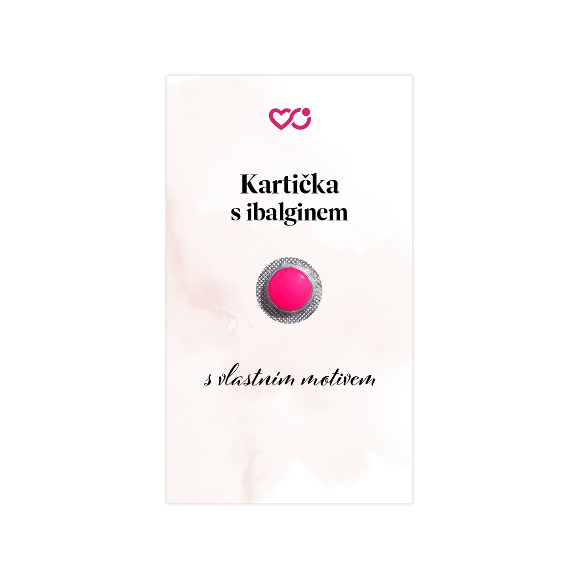 Kartička na ibalgin s vlastním motivem 1 na produktovém náhledu