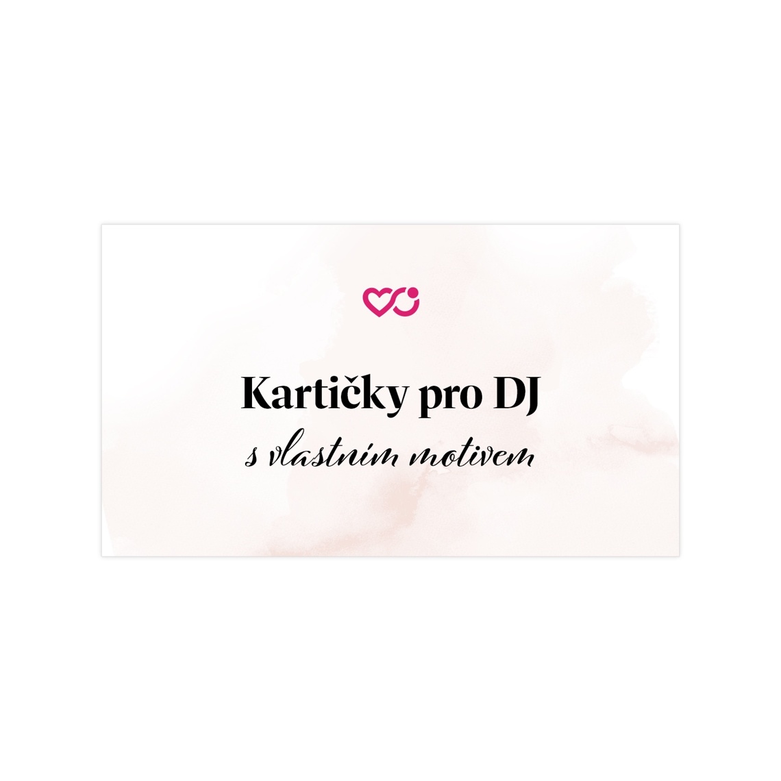Kartička pro DJ s vlastním motivem 1 na produktovém náhledu