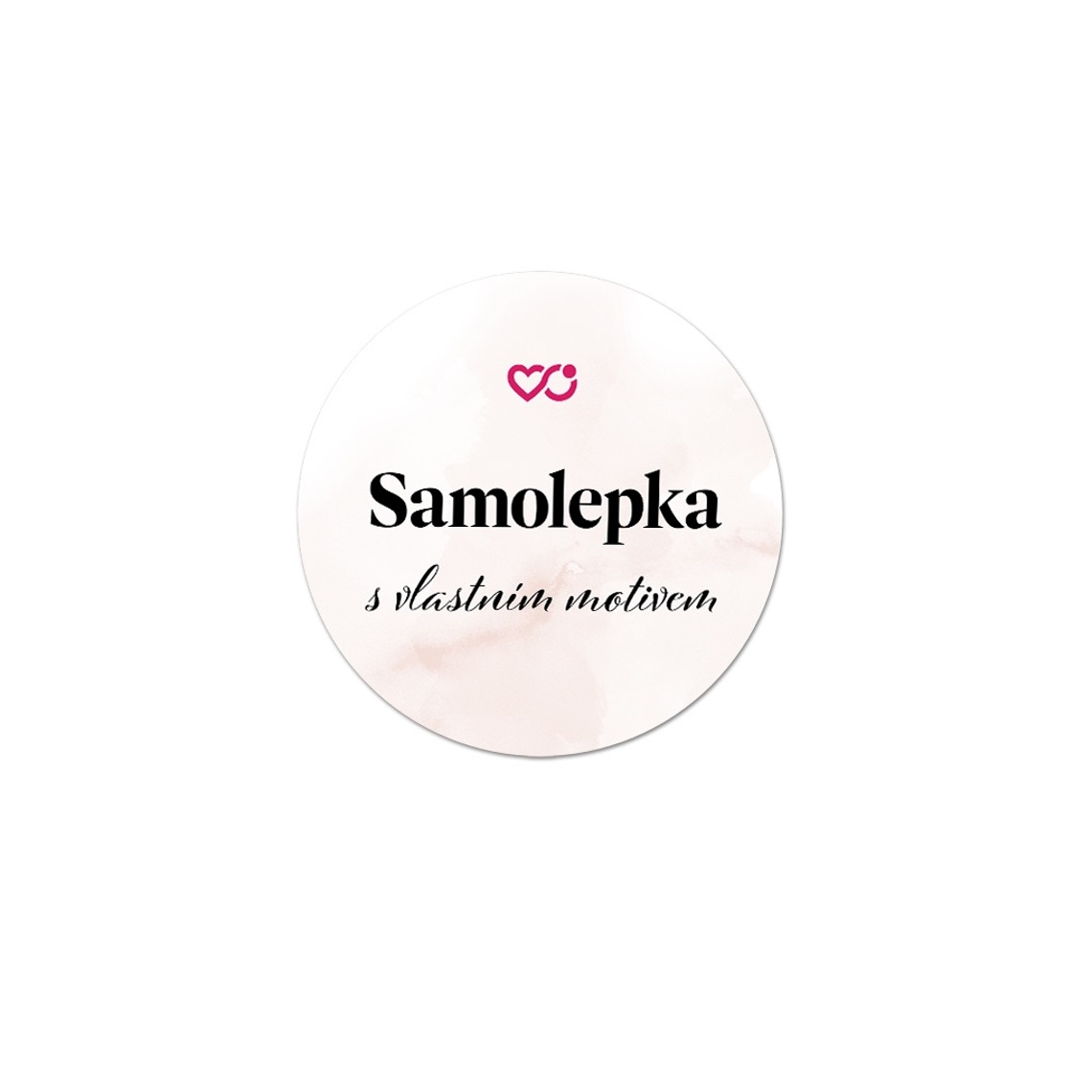 Kulatá samolepka s vlastním motivem 1 na produktovém náhledu