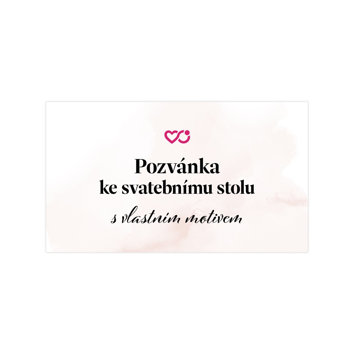 Pozvánka ke stolu s vlastním motivem 1 na produktovém náhledu