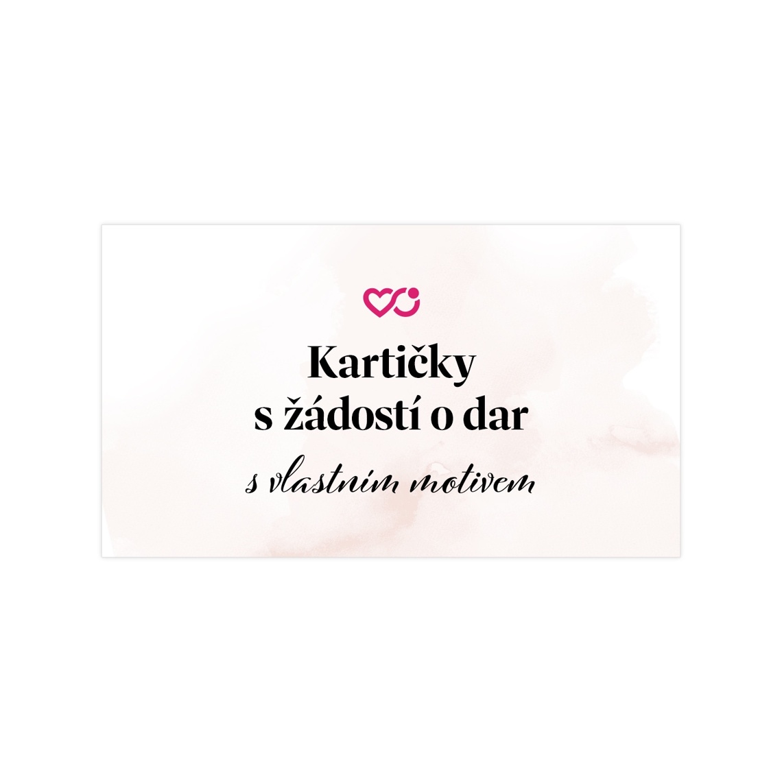 Žádost o dar s vlastním motivem 1 na produktovém náhledu
