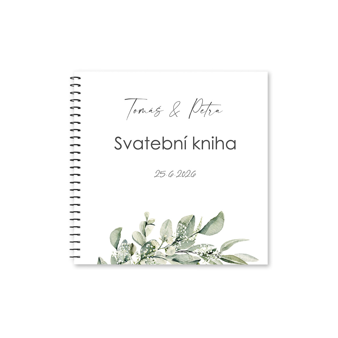 Svatební kniha 353 v detailu pro kontrolu textu a provedení