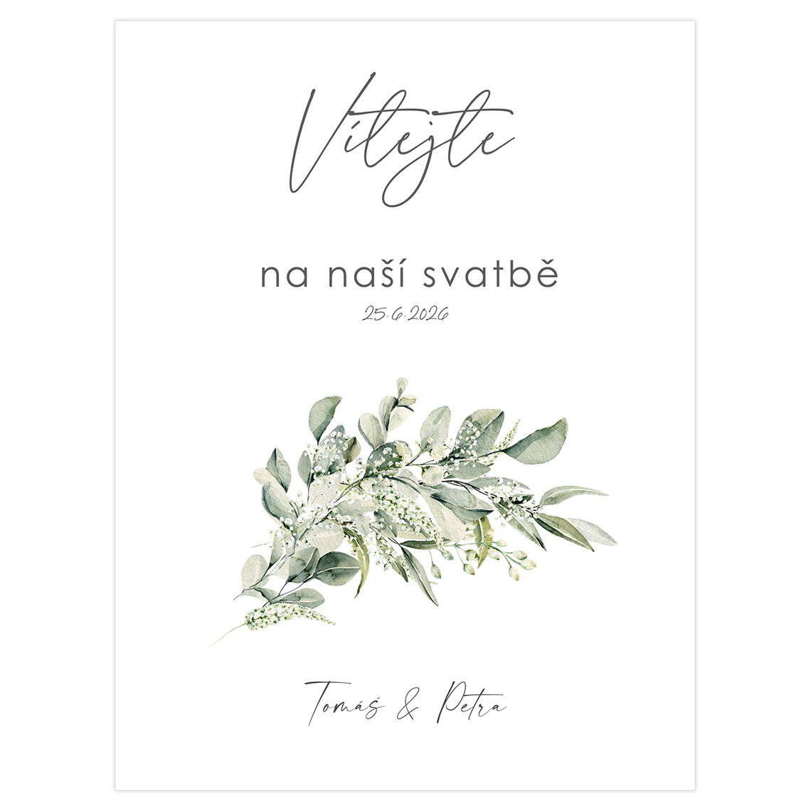 Vítací cedule 353 - vítací cedule na svatbu