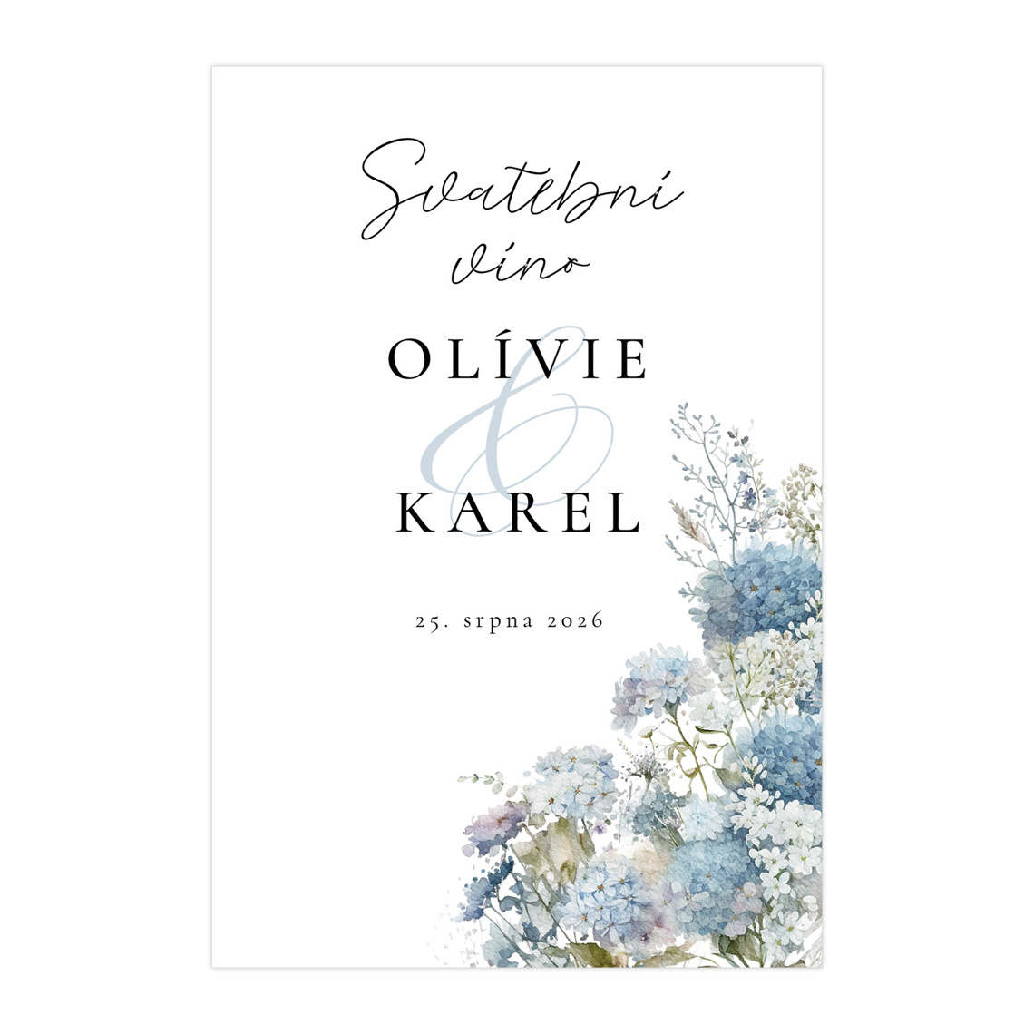 Etiketa na svatební víno 355 - etiketa na svatební víno