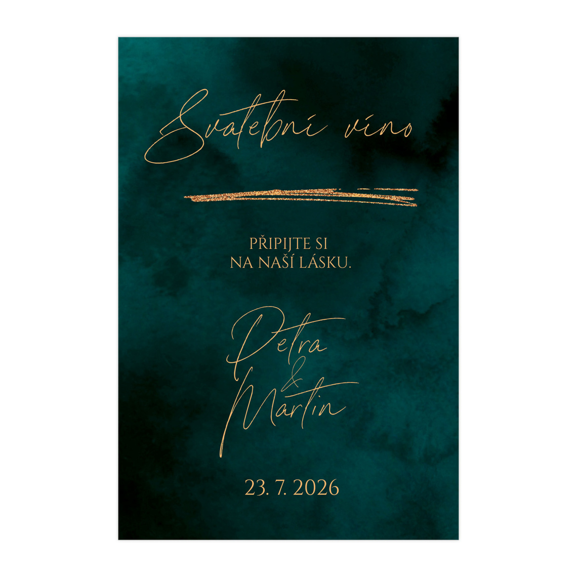 Etiketa na svatební víno 362 - etiketa na svatební víno