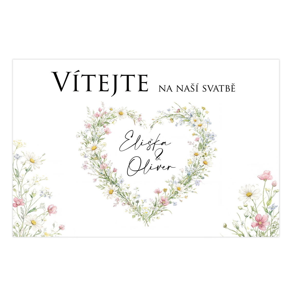 Vítací cedule 366 jako vítací cedule na svatbu
