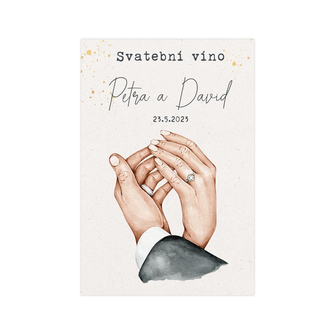 Etiketa na svatební víno 279 - etiketa na svatební víno