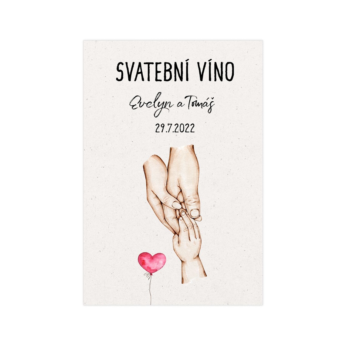 Etiketa na svatební víno 281 připravené pro etiketa na svatební víno
