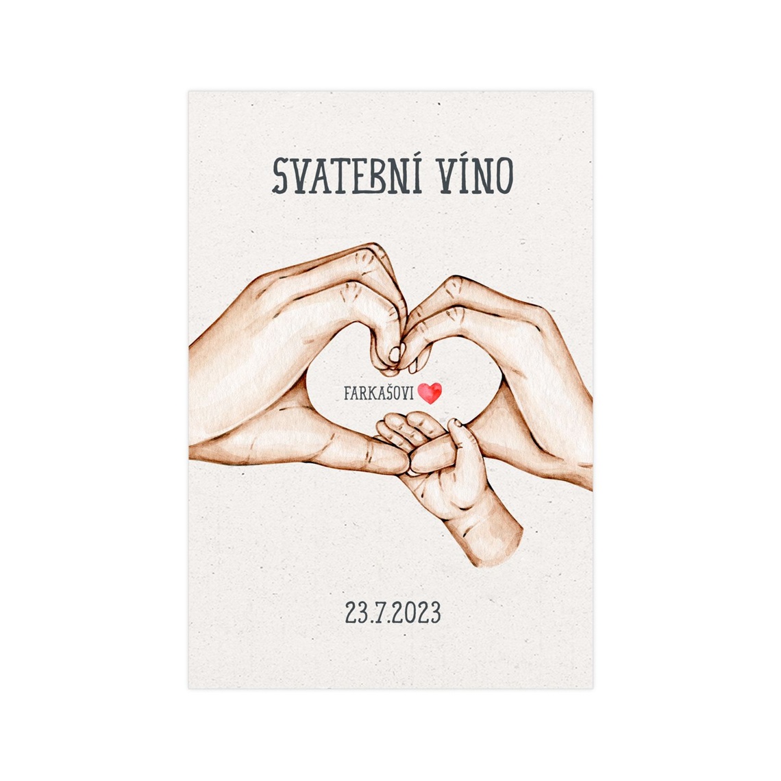 Etiketa na svatební víno 284 - etiketa na svatební víno