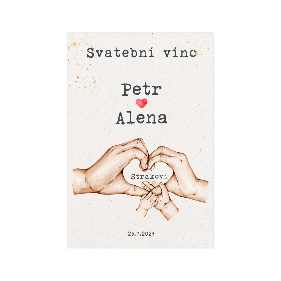 Etiketa na svatební víno 285 - etiketa na svatební víno